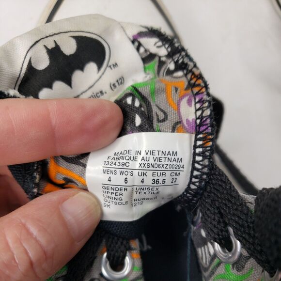 Converse All Star DC Comics Batman & Joker Great Condition! Unisex W 6 M‎ 4 - Picture 10 of 10